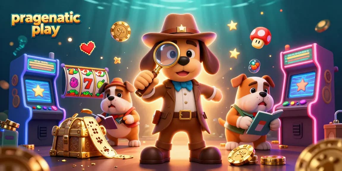 Engage with pragmatic play gaming by uncovering treasure clues in a vibrant casino scene.