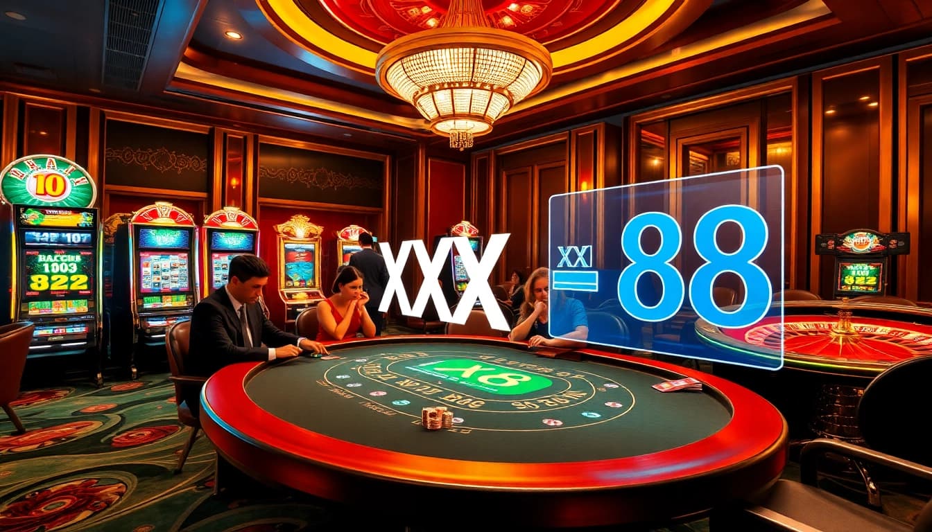 Experience the thrill of winning at XX 88 in a luxurious casino setting with vibrant games.