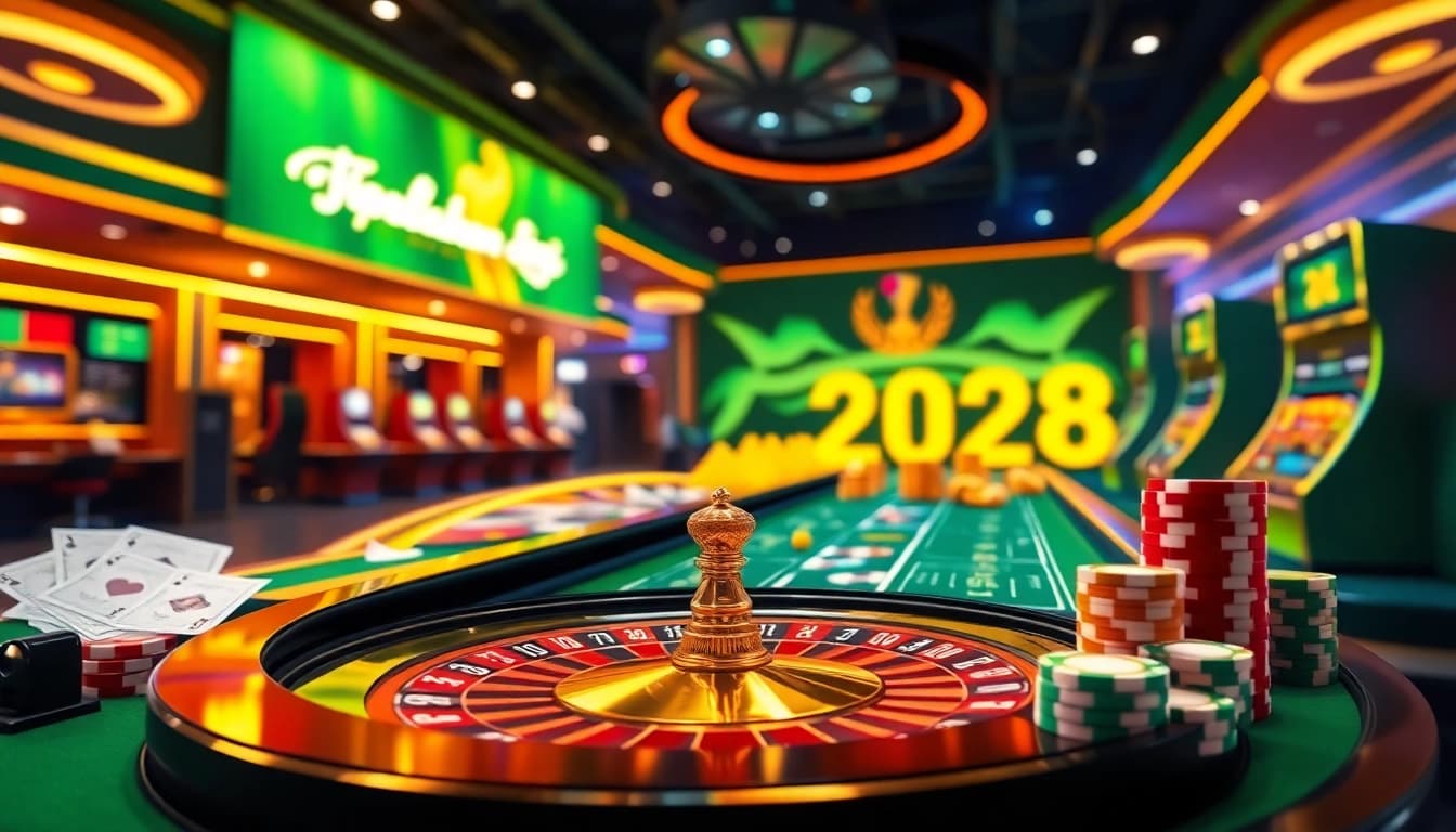 Betting excitement at Situs Judi Bola Piala Dunia 2028 with vibrant online gambling interface