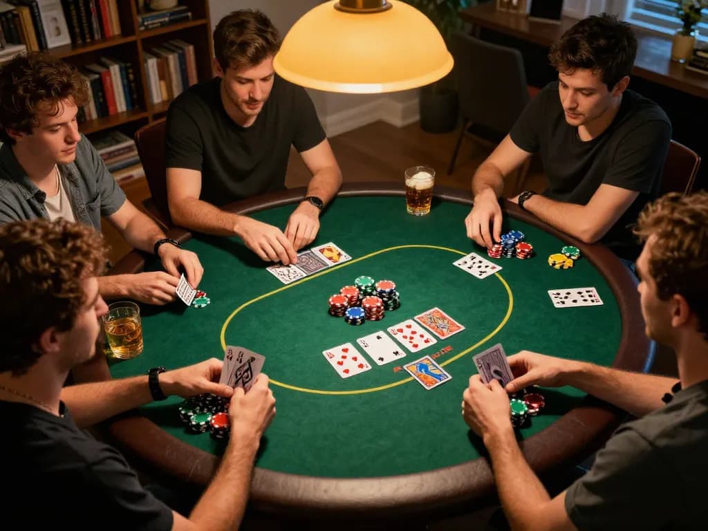 Menghadiri malam poker yang mendebarkan bersama teman-teman, aman788 meningkatkan kompetisi yang bersahabat dan strategi.