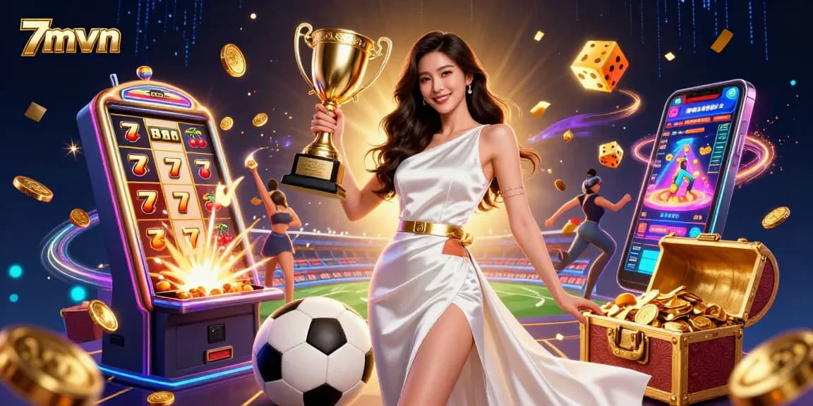 Engage with 7mvn's thrilling sports betting scene showcasing a victorious champion.