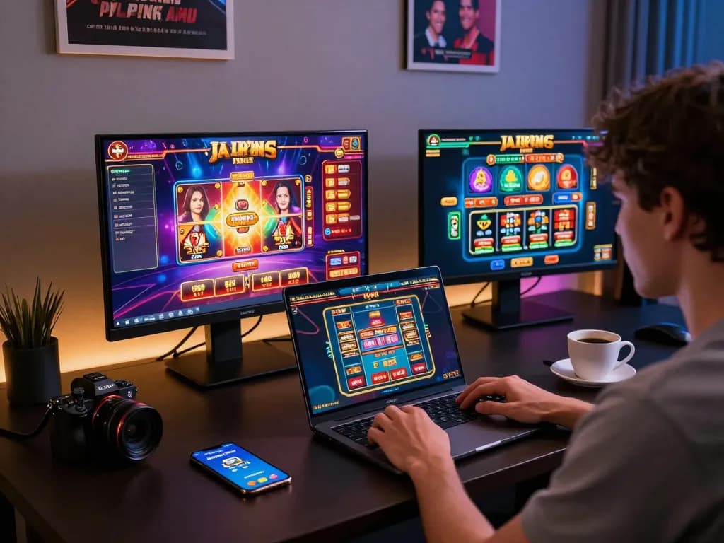 Engaging online casino gaming session as users Jilipinas register for their favorite games.