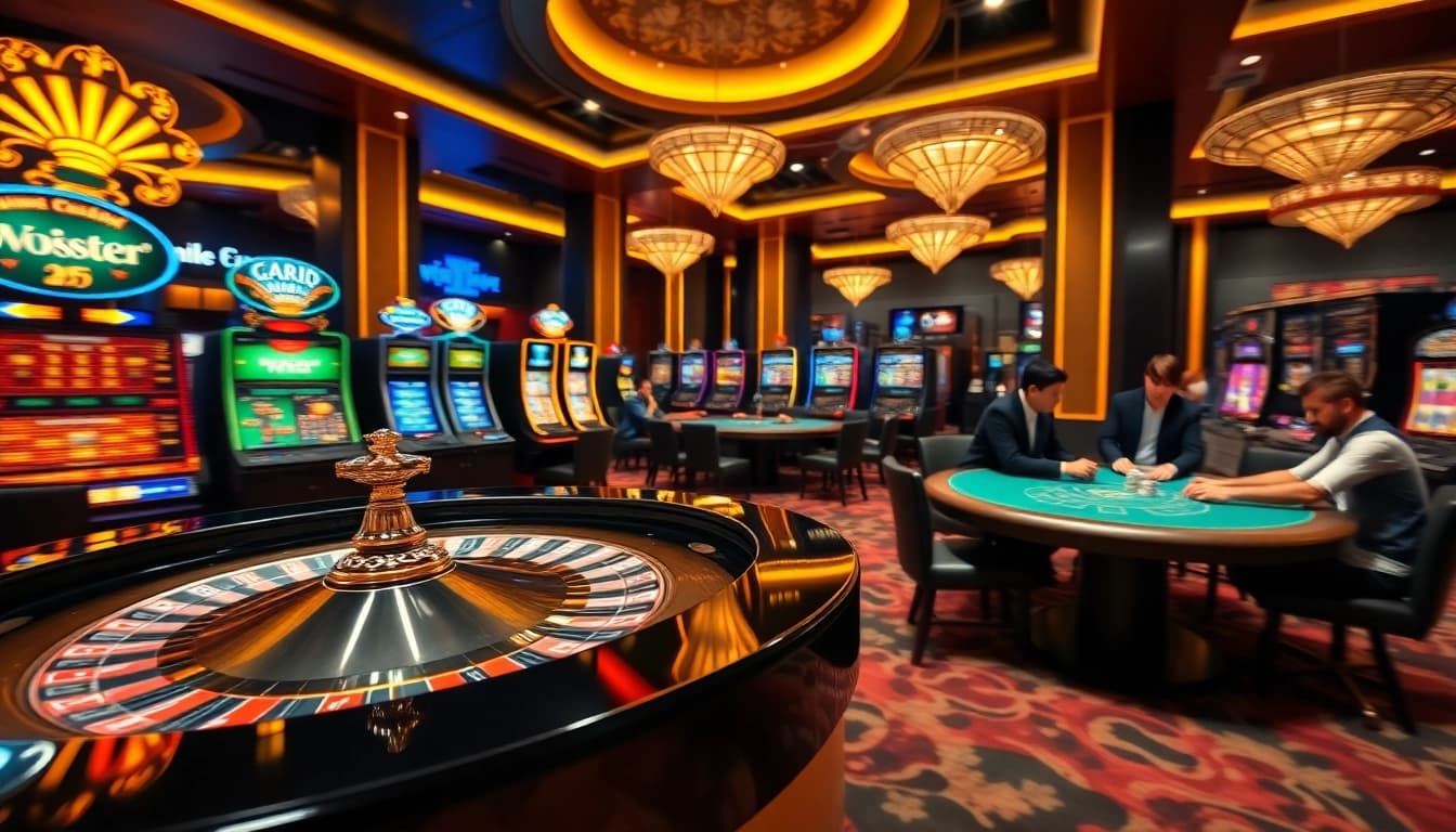 Experience thrilling gameplay at https://99win1.us.com/ with vibrant casino tables and excited players.