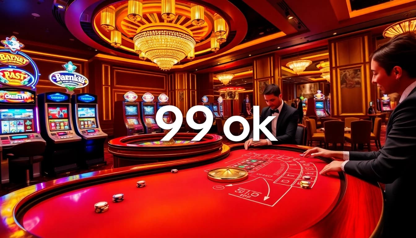 Experience the thrill of baccarat at 99ok with engaging live tables and luxurious ambiance.