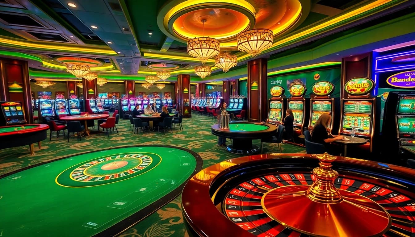 Experience the thrill of Luck8 casino with vibrant gaming visuals and engaging atmosphere.