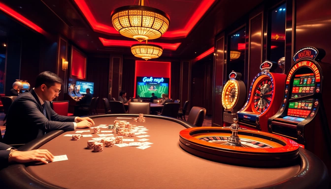 Experience excitement at https://df999.cn.com/ with thrilling poker and roulette games in a luxurious casino setting.