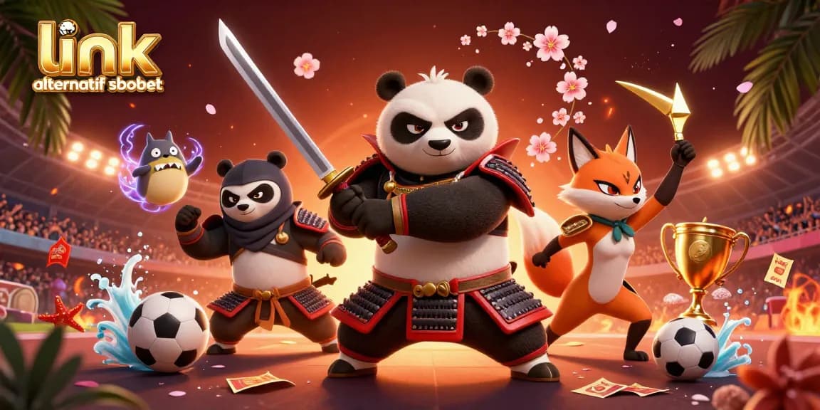 Engage with link alternatif sbobet as a samurai panda and ninja fox unveil thrilling betting action.