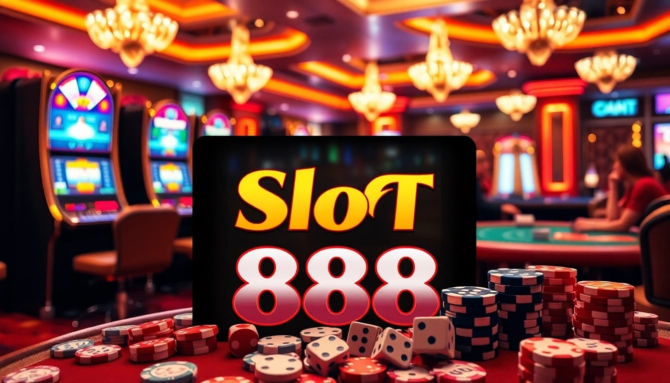 Experience exhilarating gameplay with Slot 888 on a beautifully designed casino slot machine.