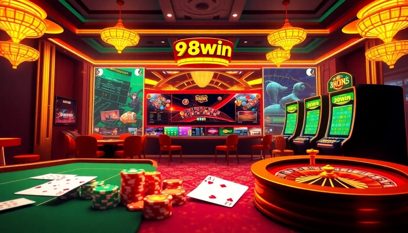 Engage in thrilling gameplay on 98win trang chủ with vibrant casino elements and dynamic gaming interfaces.