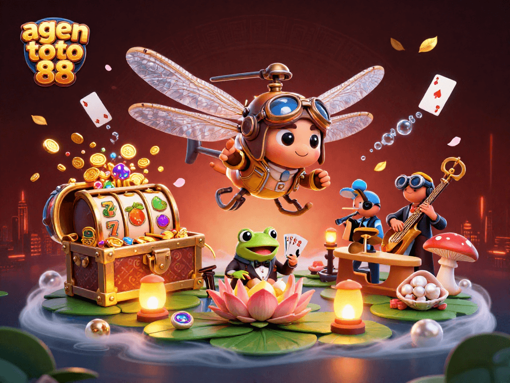 Experience thrilling gaming with agen toto 88 at the vibrant lily pad casino.