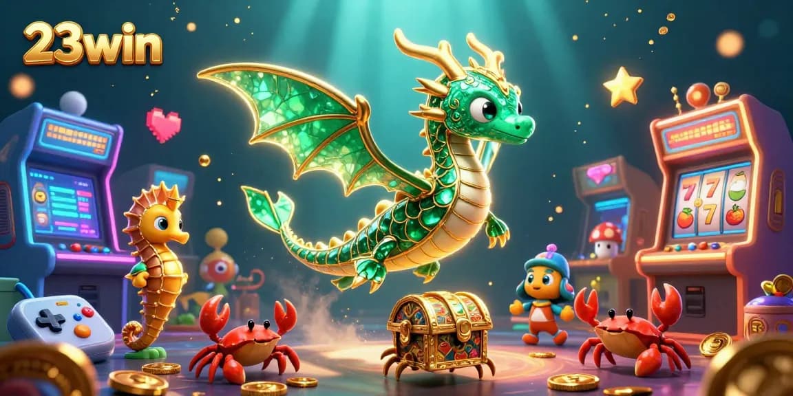 Engage in thrilling 23win slots with a vibrant underwater casino adventure, featuring sea dragons and treasure.