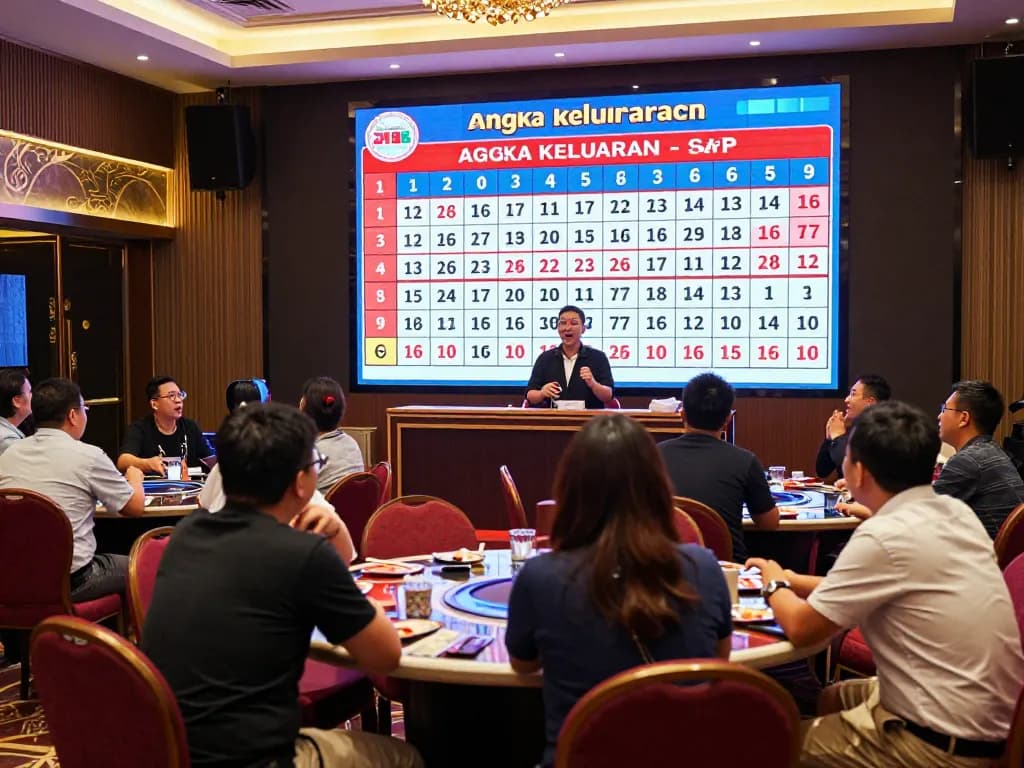 Viewers eagerly following the angka keluaran sgp during a live draw at Singapore Pools.