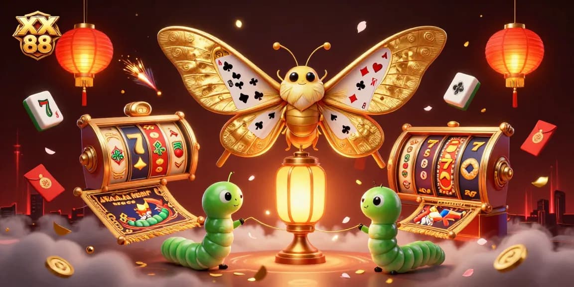 Spin the reels at XX 88 while enjoying a vibrant casino-themed digital illustration.