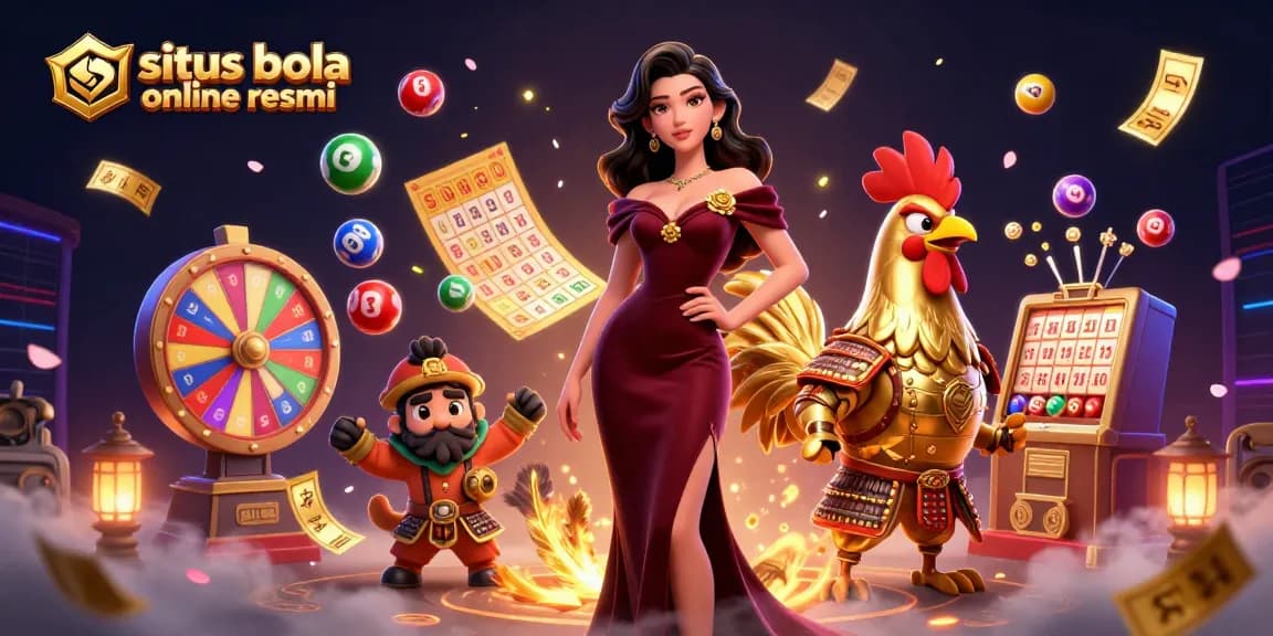 Experience the excitement and winnings at situs bola online resmi with vibrant lottery and casino elements.