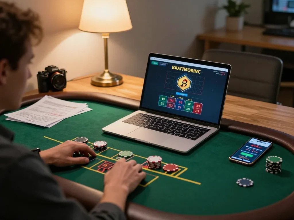 Engage in online gambling with rr88c while enjoying a live dealer game setup.