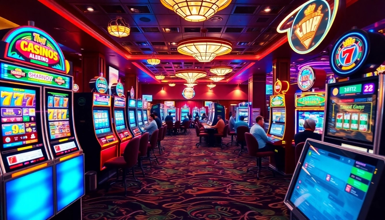 bbni4d bermain di mesin slot di kasino yang ramai dan berwarna-warni.