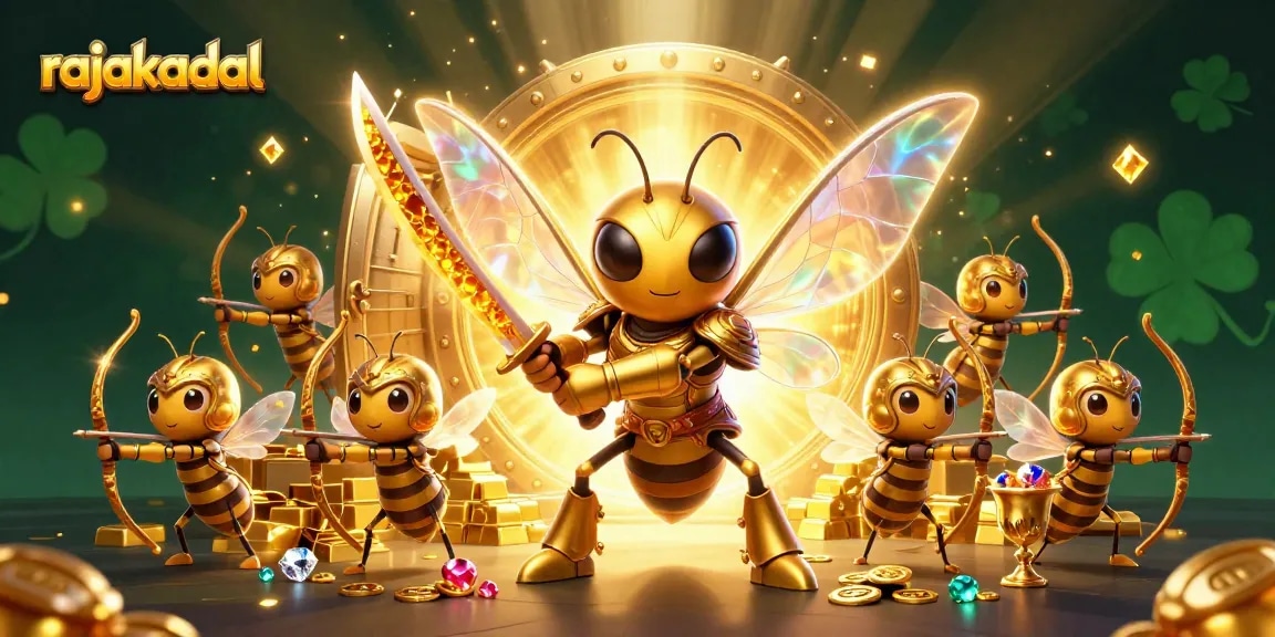 Permainan kasino rajakadal dengan karakter menarik dalam ilustrasi 3D