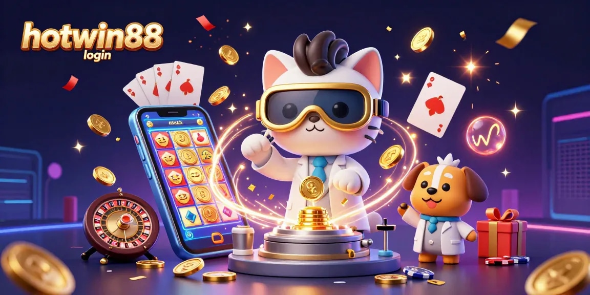 Experience excitement with hotwin88 login, vibrant animated casino elements, and rewarding game features.