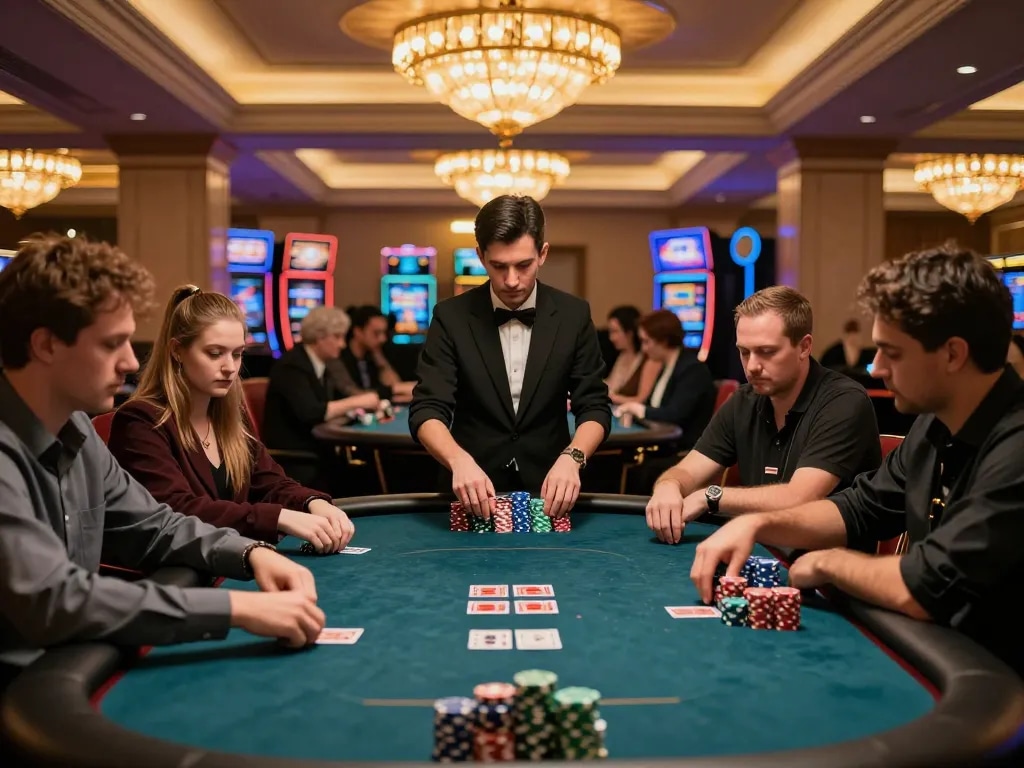 Experience high-stakes poker action at Juraganbet88 with intense gameplay and luxury setting.