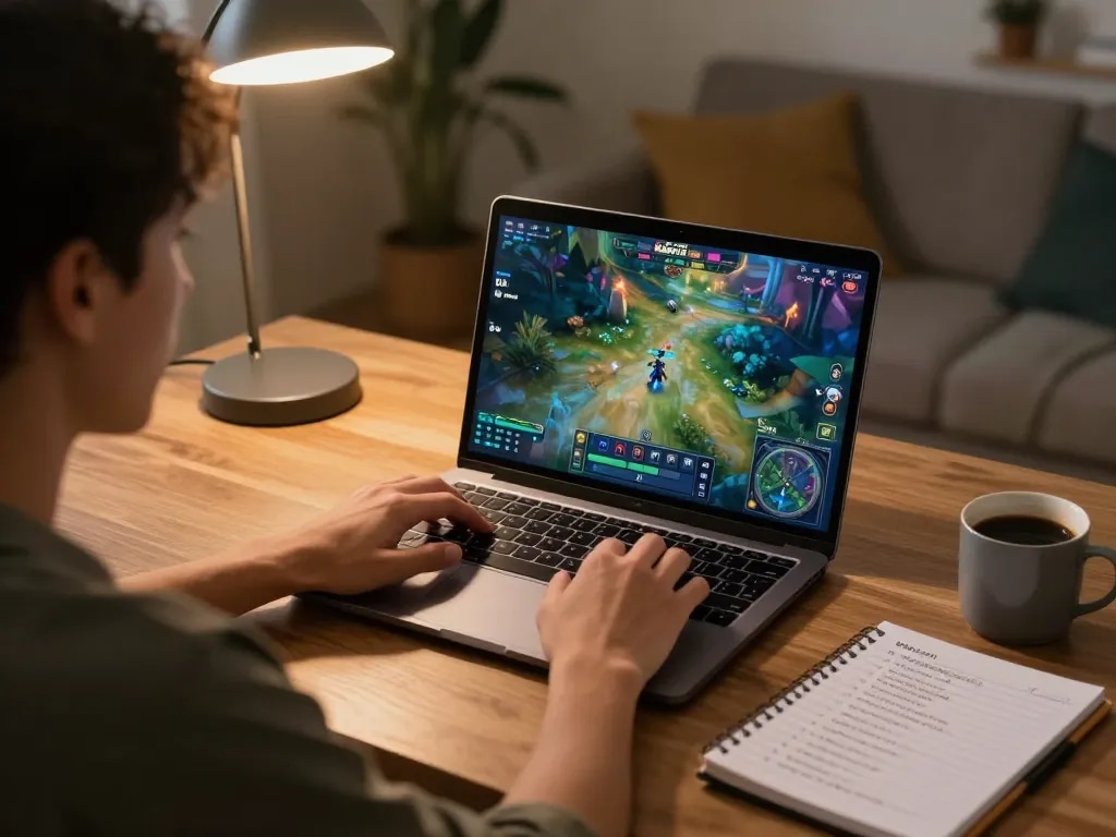 KADAL778 player focused on winning strategies during an online game session at home.