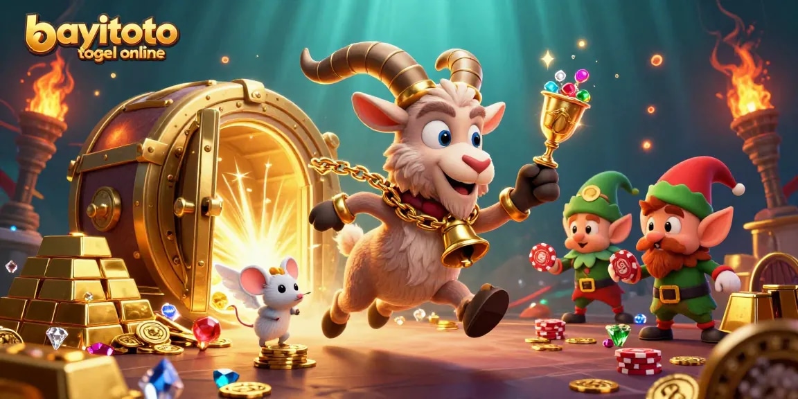 Experience bayitoto togel online with Krampus and friends amid a rich casino atmosphere.