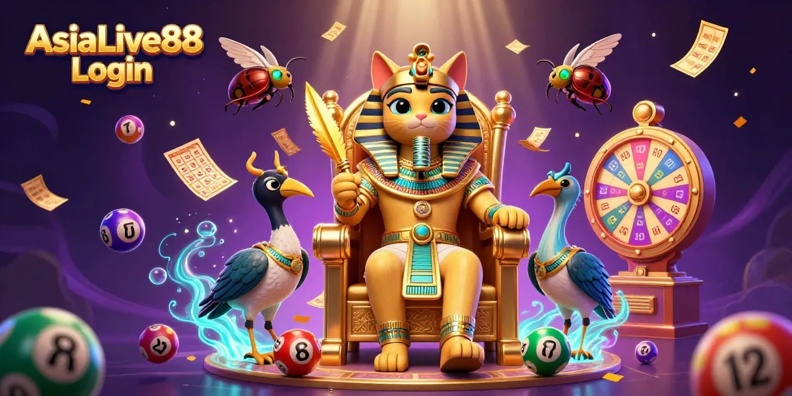 Engage with AsiaLive88 Login for exciting gaming action, featuring a vibrant 3D casino scene.
