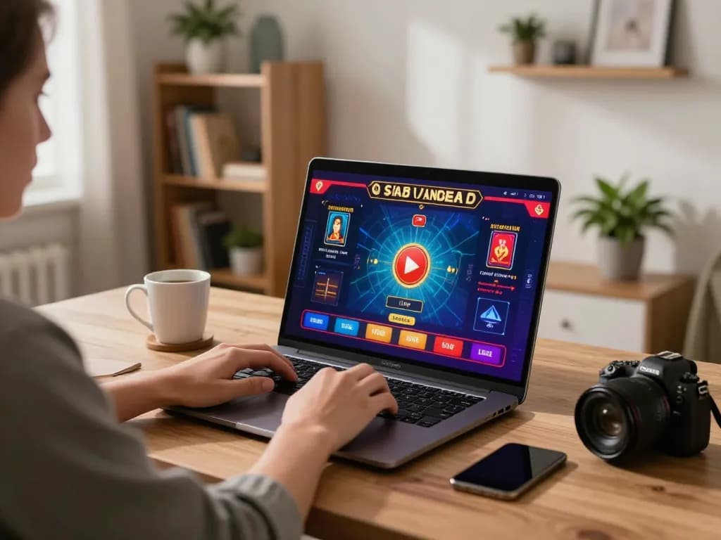 Tip88 user engaging in live dealer gaming on laptop, blending comfort with entertainment.