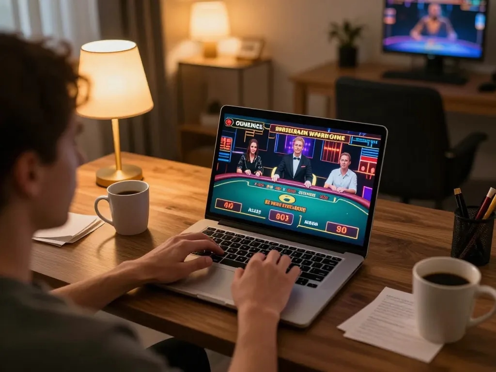 Engaging in pinoy Login for exciting online casino gameplay with a live dealer at home