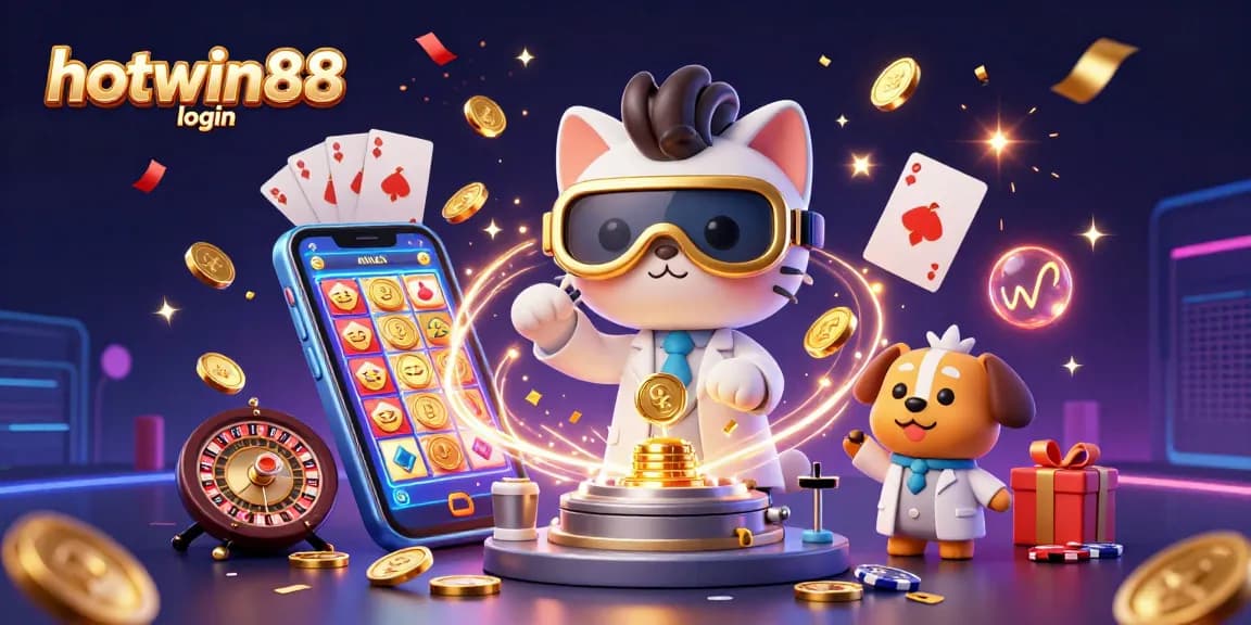 Experience excitement with hotwin88 login, vibrant animated casino elements, and rewarding game features.
