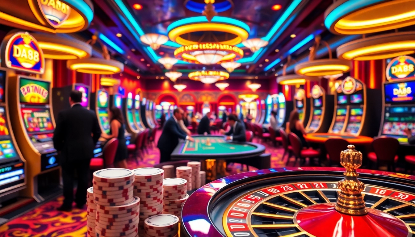 Experience the excitement of DA88 casino games with vibrant slot machines and skilled dealers.