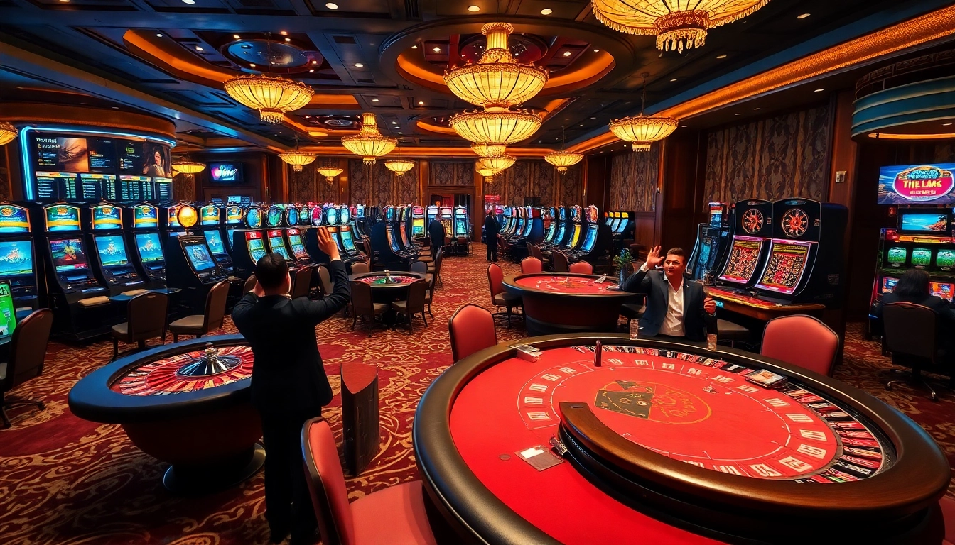 Experience the thrill of winning at https://go99.institute/ with vibrant casino tables and excited players.