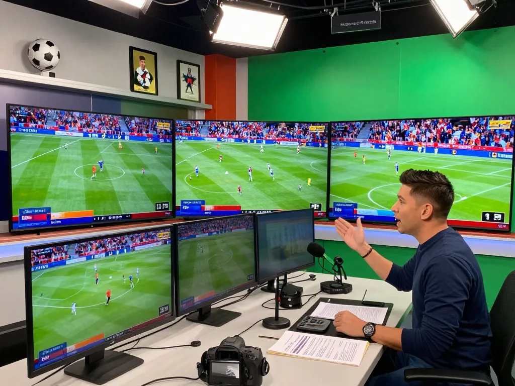Live football match commentary at Socolive with engaging visuals and professional setup.