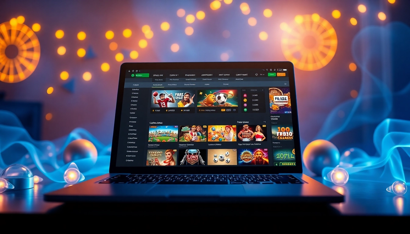 8s online betting platform showcasing exciting casino games and sports betting options on a sleek interface.