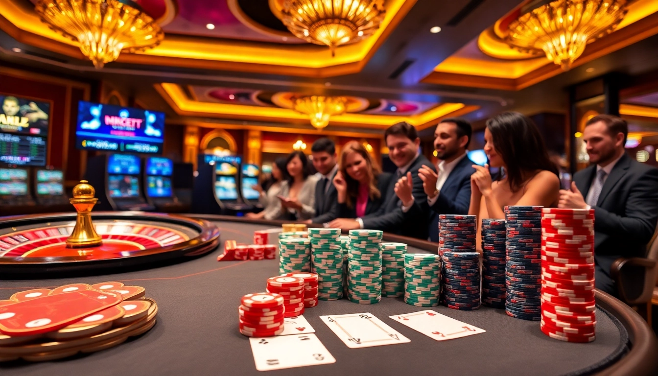 Experience thrilling MK8 betting action with vibrant poker tables and roulette wheels.