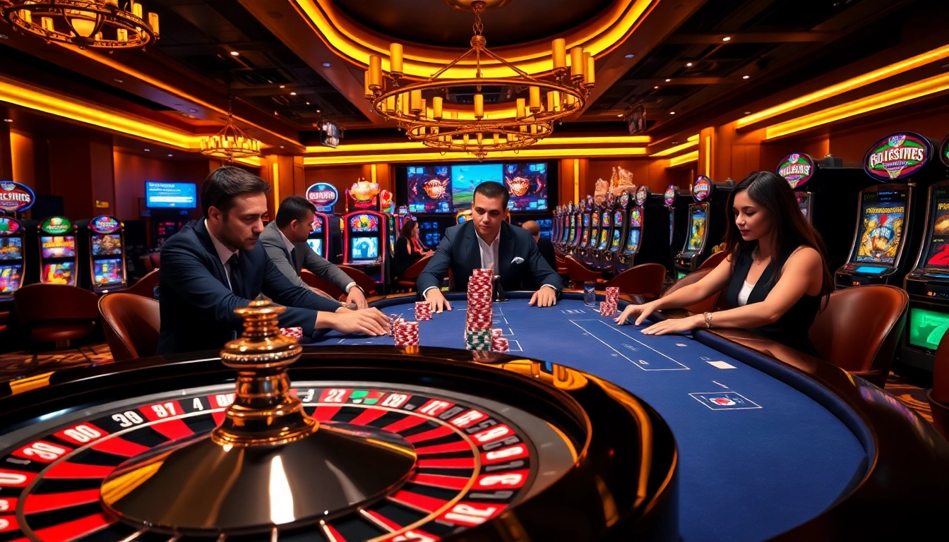 Engaging scene of players at a poker table showcasing the excitement of the 28bet game experience.
