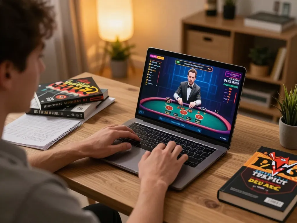 Engaging in live casino gaming on okking nhà cái, featuring interactive dealer interface.