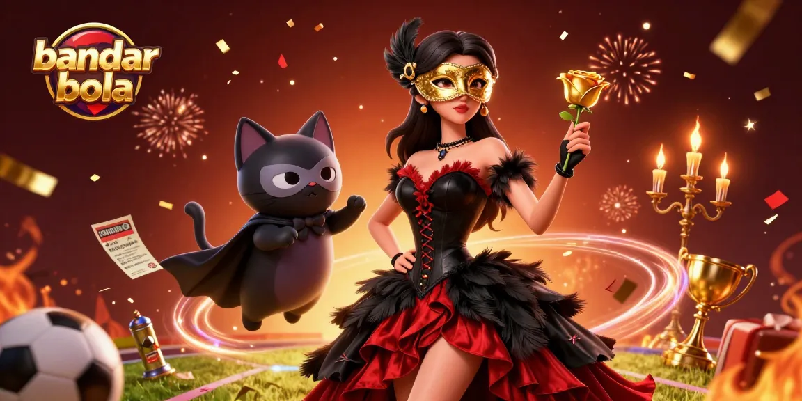 Bet on bandar bola with excitement as 3D characters enjoy vibrant sports betting atmosphere.