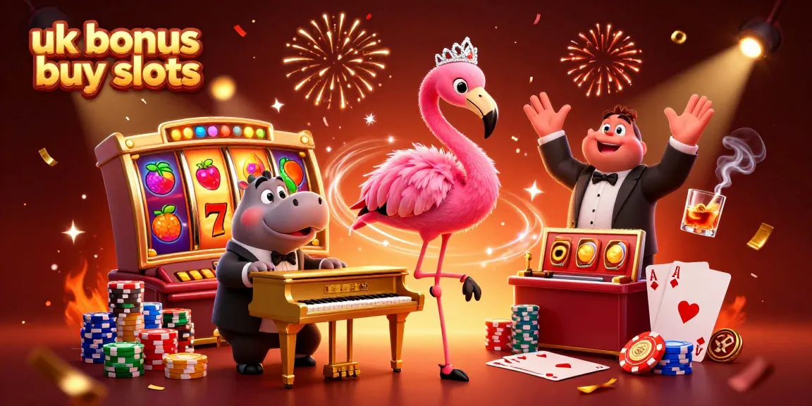 Experience entertainment with uk bonus buy slots at a vibrant casino featuring lively characters
