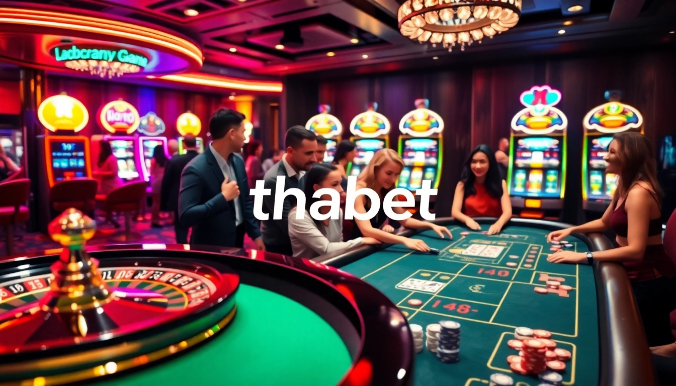Engaging gameplay at Thabet casino with roulette and enthusiastic players enjoying their experience.