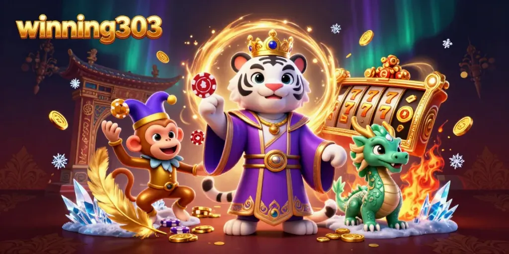 Engage in thrilling casino adventures with winning303 featuring vibrant characters and rich details.