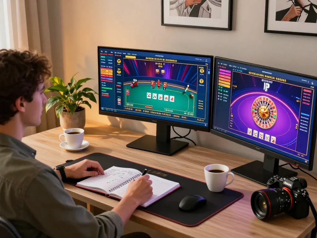 Engaging with online gaming at home with fly 88 strategy notes and live dealer games.