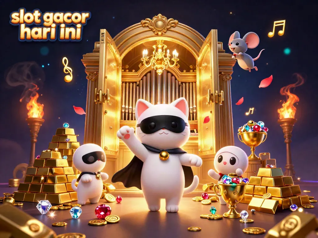 Menangkan slot gacor hari ini dengan suasana kasino megah yang dipenuhi emas dan perhiasan.