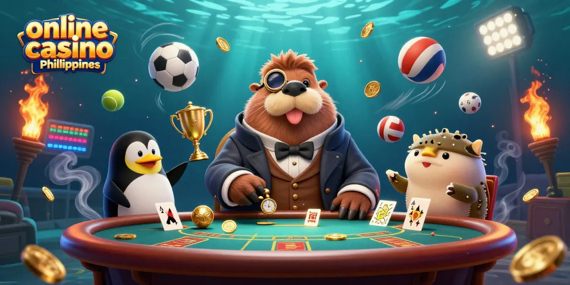 Engage with an exciting underwater poker scene at an online casino Philippines.