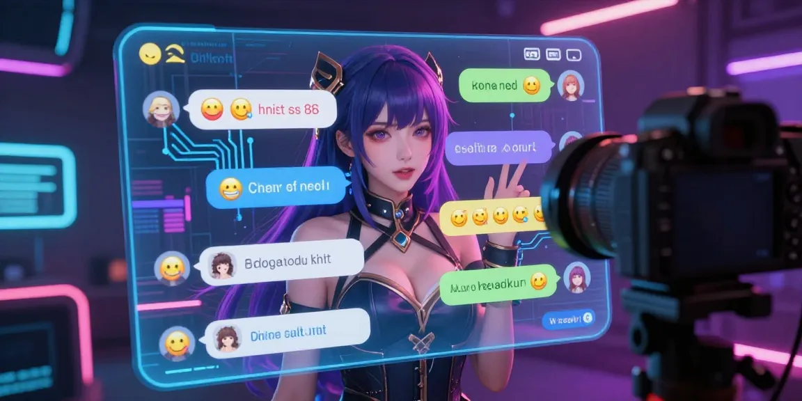 Engaging visual of a virtual hentai ai character in dynamic conversation, highlighting advanced AI chat interactions.