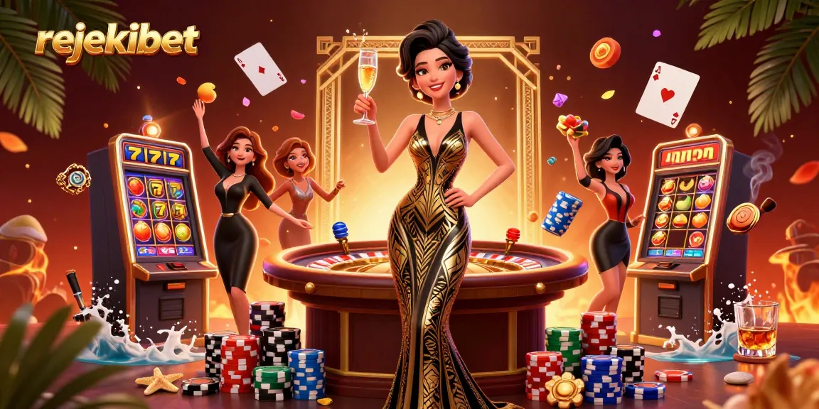Spin reels and win big with rejekibet's thrilling slot games featuring glamorous designs.