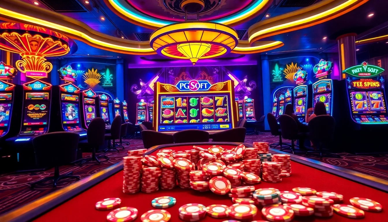 Engage with exciting slot demo pgsoft gameplay in a vibrant casino setting.