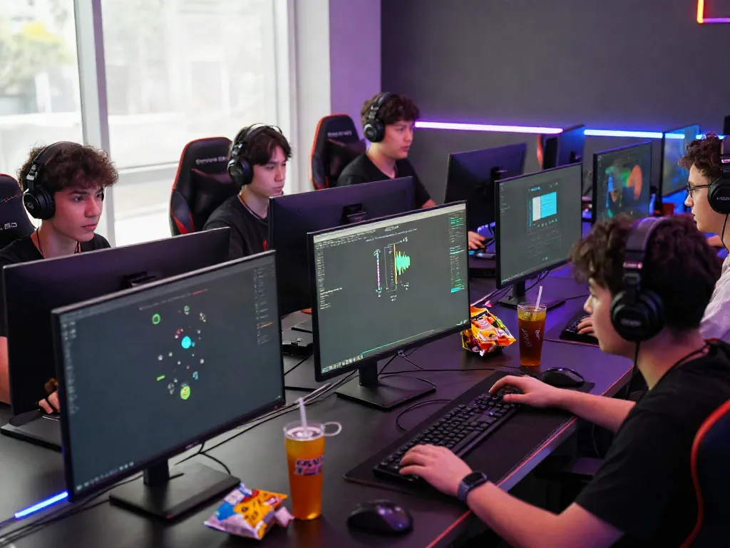 Exciting online gaming scene showcasing players immersed in action with akunjp