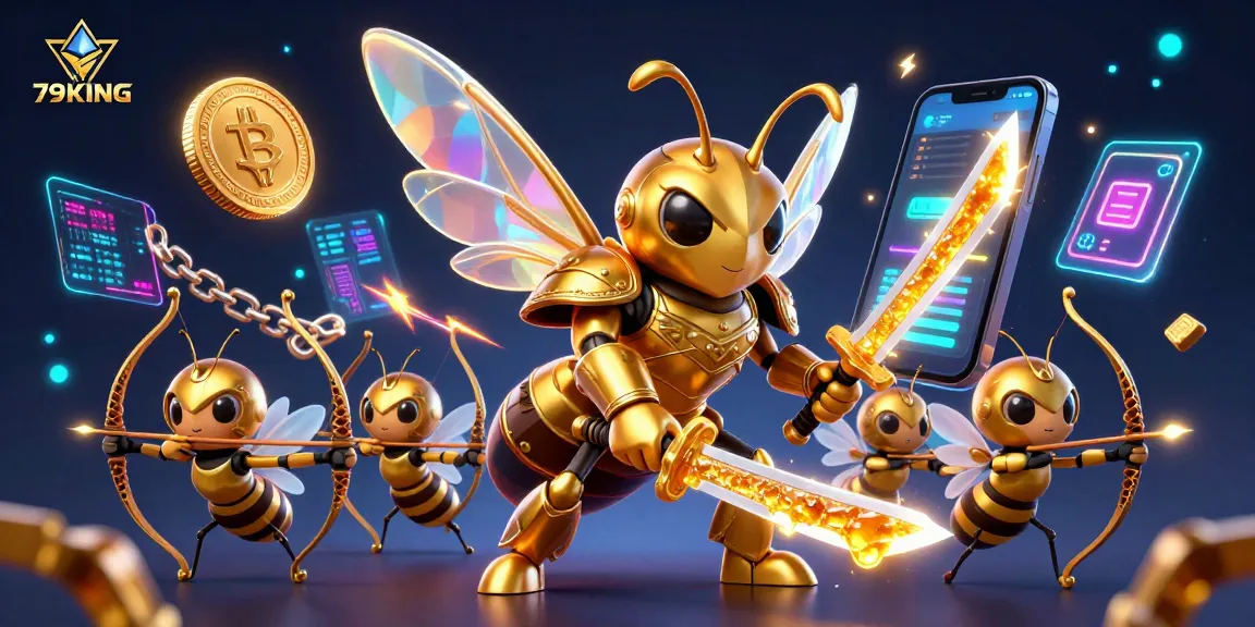 Experience thrilling gameplay with 79KING in an energizing 3D digital casino scene.
