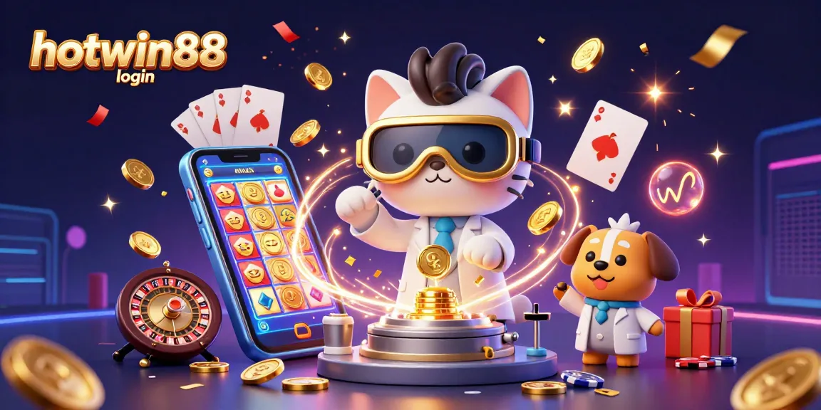 Experience excitement with hotwin88 login, vibrant animated casino elements, and rewarding game features.