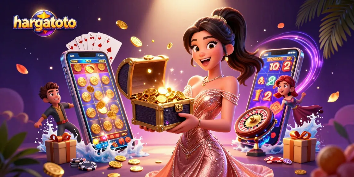 Mainkan permainan kasino yang mendebarkan di hargatoto dalam petualangan penuh harta dengan koin emas dan permainan slot!